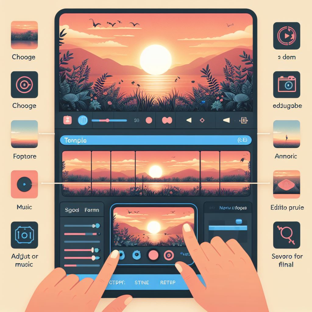 How To Use CapCut Sunset Template